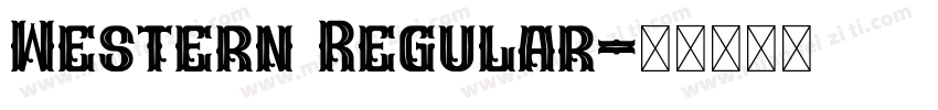 Western Regular字体转换